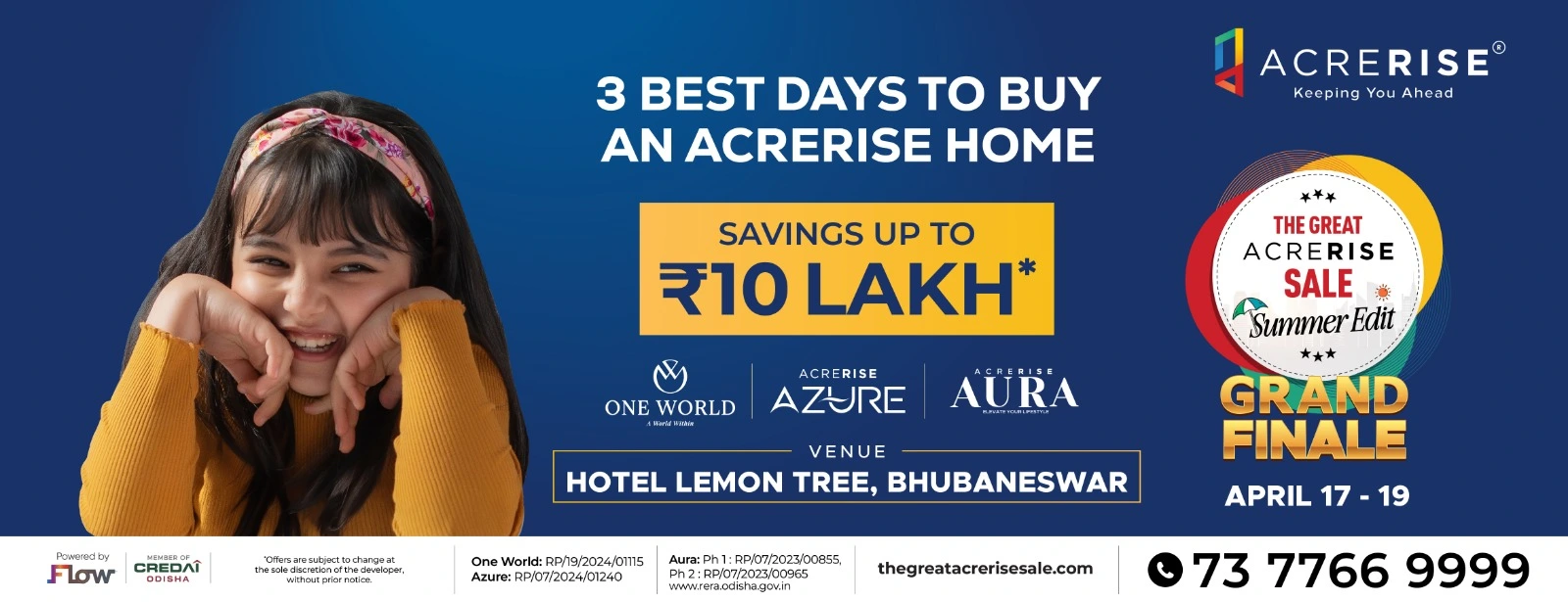The Great AcreRise Sale promotional banner